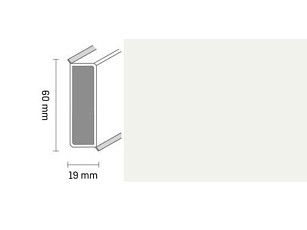Плинтус Широкий плинтус Cubu flex life XL 60/19 5012 Белый фото 1 | FLOORDEALER